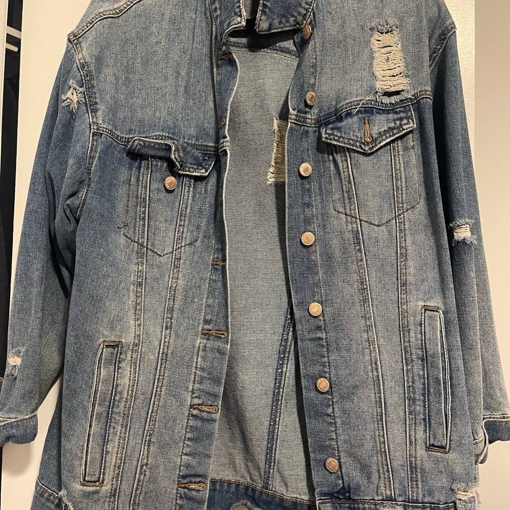 Distressed Denim Jacket